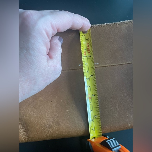 Coach Chestnut Leather Crossbody Bag with Chain - Picture 12 of 12